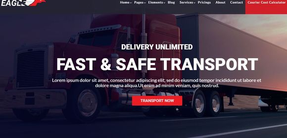 Logistic Cargo Trucking - Tema WordPress