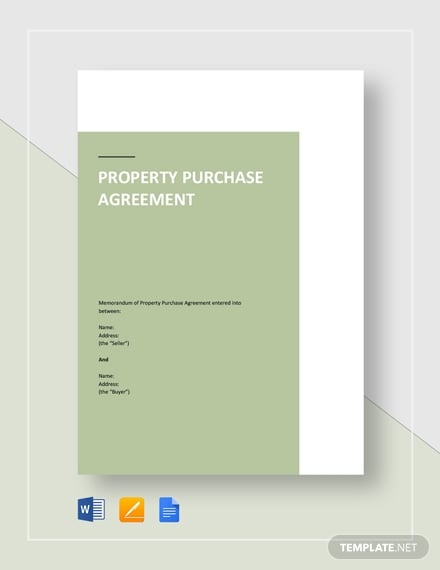 property purchase agreement sample
