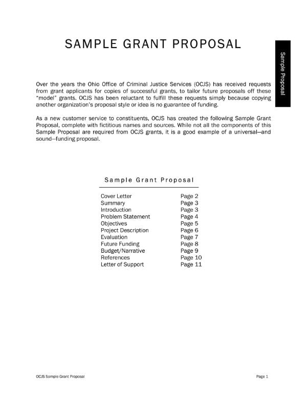 sample grant proposal 0