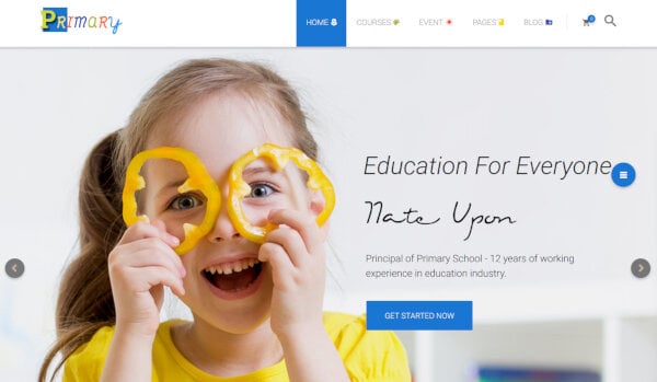 12 primary – best wordpress education theme – material design education learning center theme