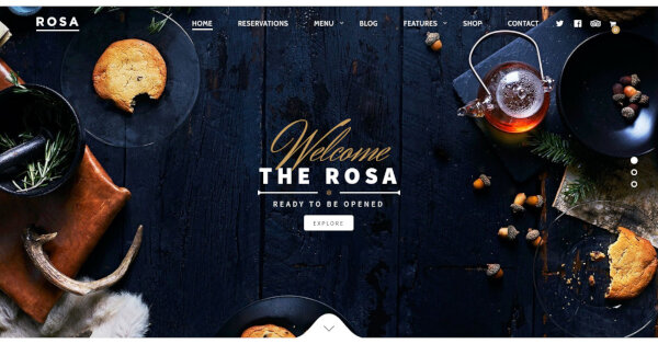 rosa an exquisite restaurant wordpress theme