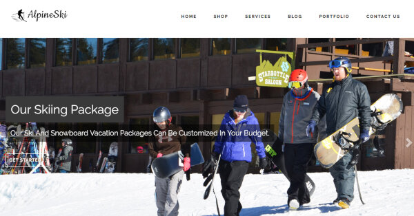 ski service wordpress theme – just another inkthemes network demo sites site