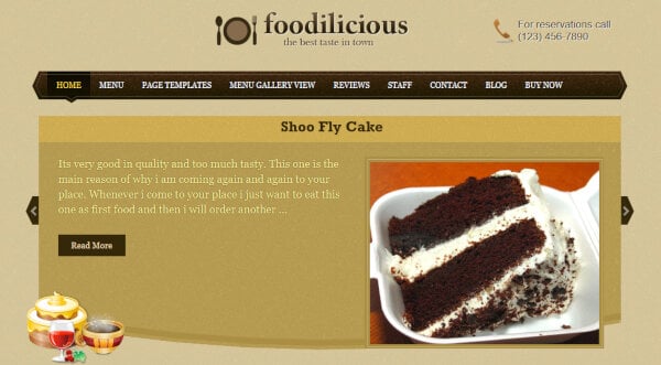 0 professional website for your restaurant cafe business easily with this theme foodilicious