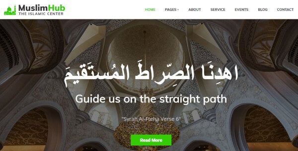 8 muslimhub – islamic center wordpress theme