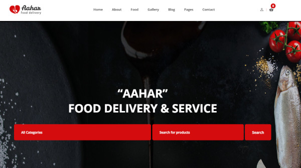 aahar – 4 home pages wordpress theme