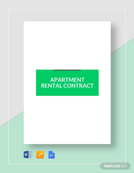 apartment rental contract template