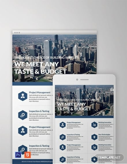 architecture email newsletter template