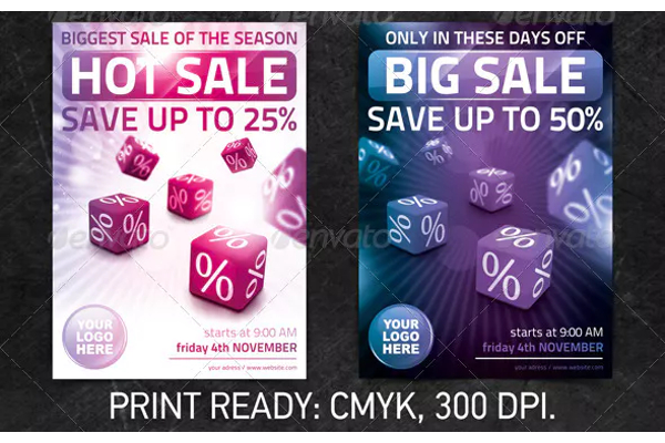 basic sale poster template