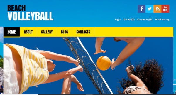 beach volleyball – responsive wordpress theme
