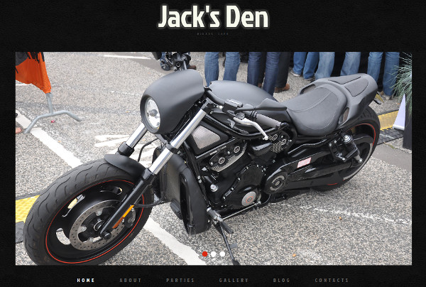 biker fully customizable wordpress theme
