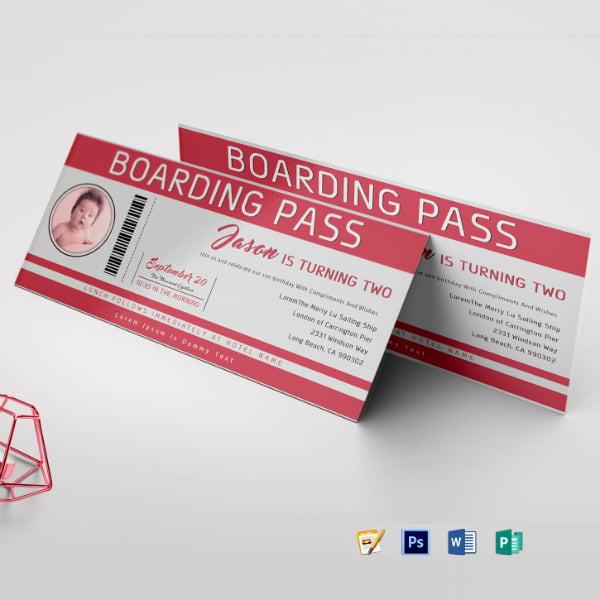 26+ Best Birthday Ticket Templates - Illustrator, Pages, InDesign