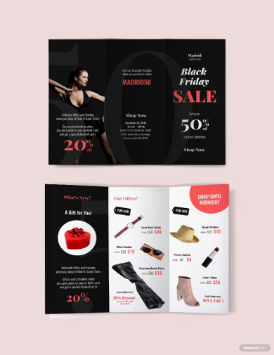 black friday sales brochure