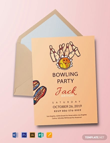 bowling-invitation-party-template