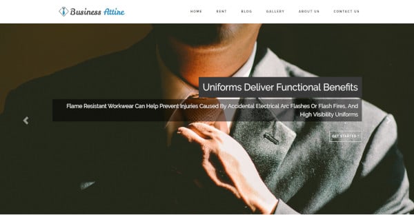 business attire – support all major browsers wordpress theme template
