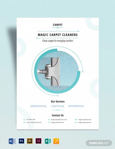 carpet cleaning flyer template