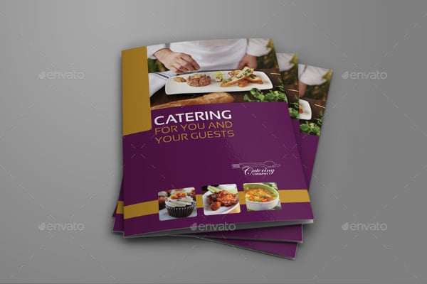 catering event bi fold brochure
