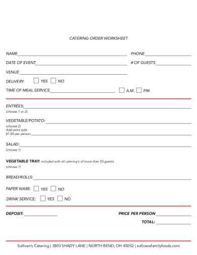 10-catering-worksheet-templates-pdf-doc