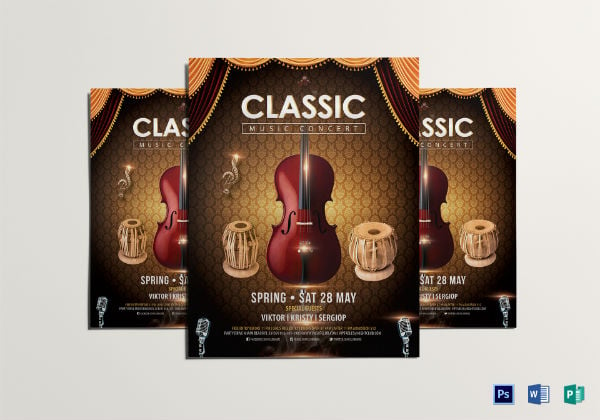 classic music concert flyer