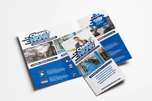 cleaning service tri fold brochure
