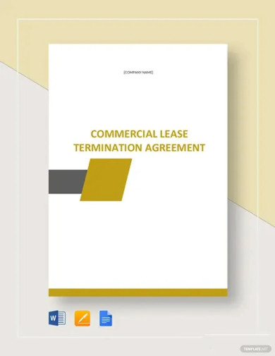 commercial lease termination agreement template