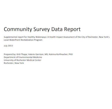 community survey data report