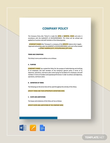 company-policy-template