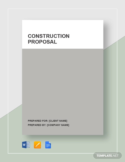 19 FREE Construction Proposal Templates Word PDF Excel Google 