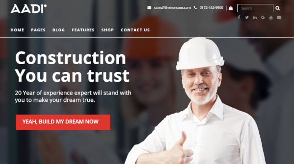 construction – 35 designed pages wordpress theme