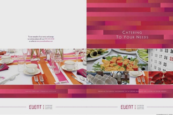 corporate event catering brochure