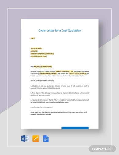cover-letter-for-a-cost-quotation