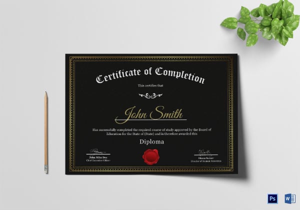 diploma education certificate template