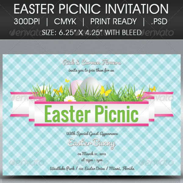 easter picnic invitation card format