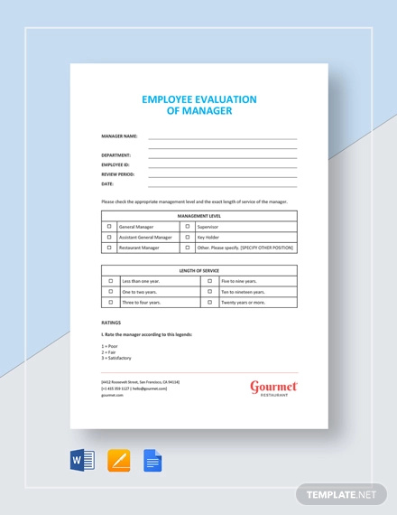 14+ Employee Evaluation Templates - Word, Apple Pages, Google Docs