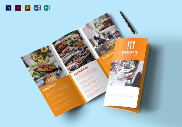 event catering service brochure template