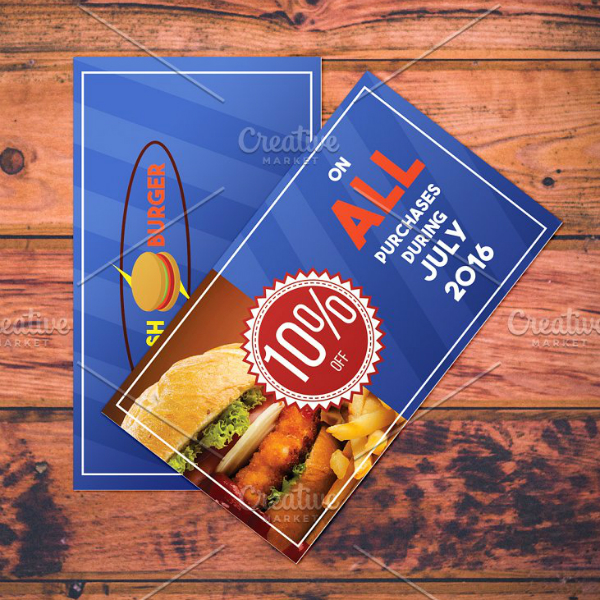 fast food restaurant coupon example