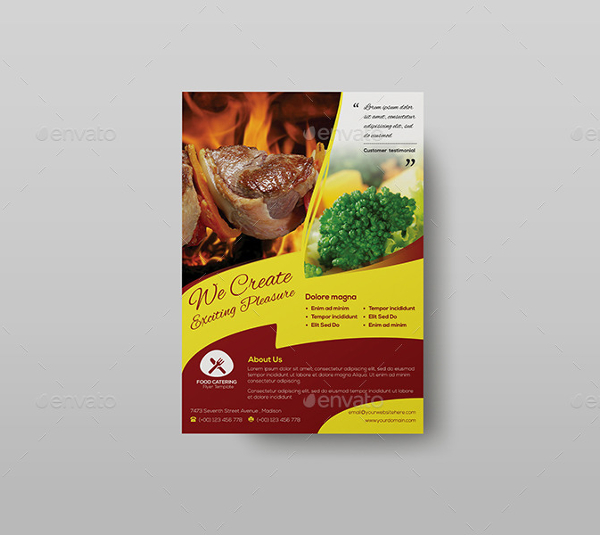 food catering flyer template