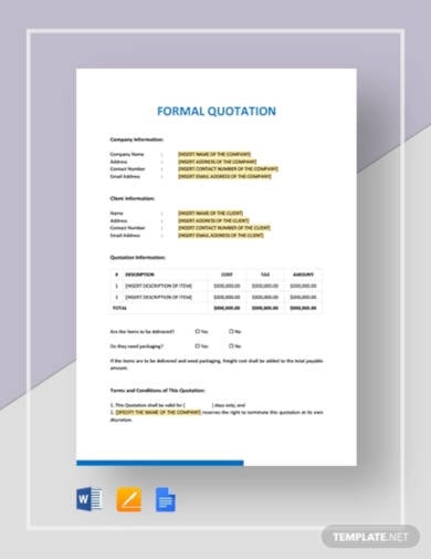 formal-quotation-template