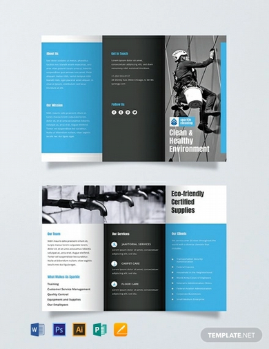free cleaning brochure template