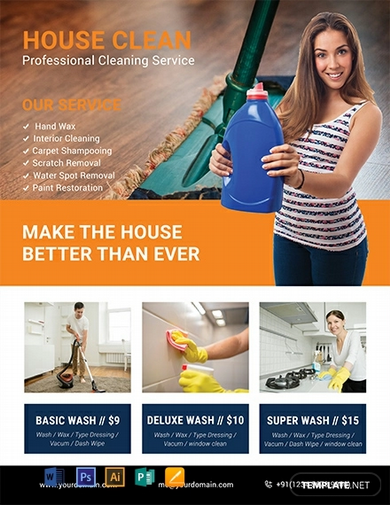 free cleaning company flyer template