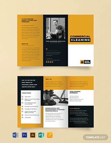 free commercial cleaning brochure template