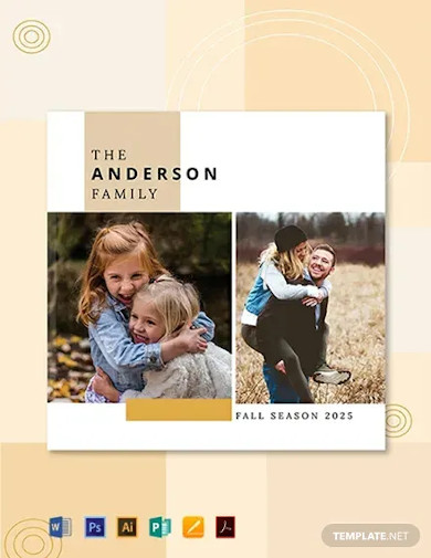 free family photo book cover template