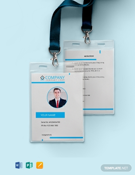 free modern id card template 440x570