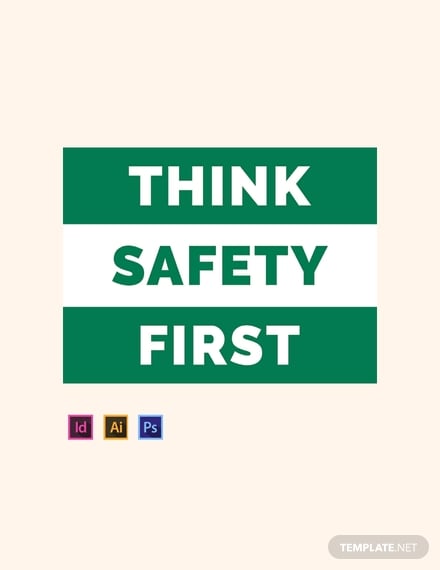 free safety sign template 440x570