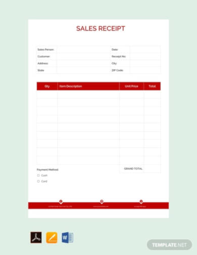 8 best sales receipt templates pdf word google docs excel google