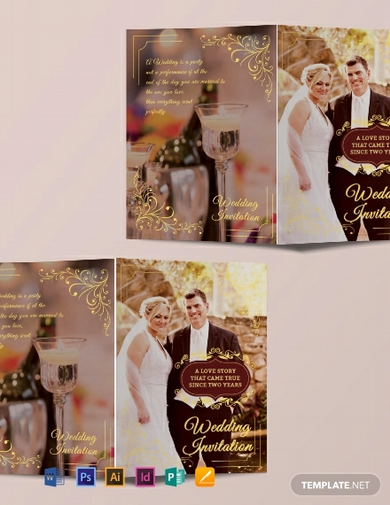 free-wedding-invitation-bifold-brochure-template