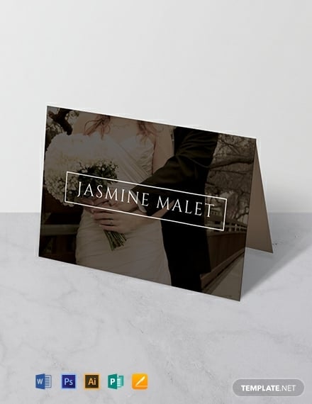 free wedding place name card template 440x570
