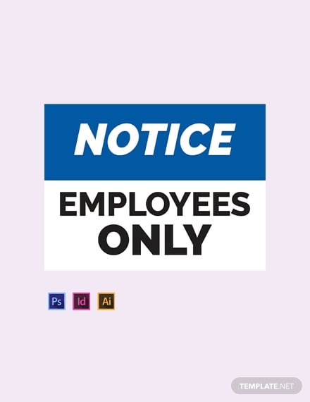 free workplace sign template 440x570