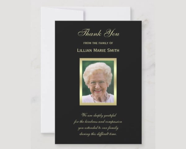 funeral memorial card template in psd