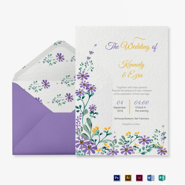 garden wedding ceremony invitation format
