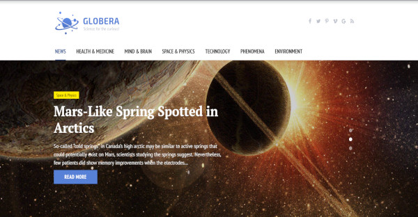 globera – customized wordpress theme